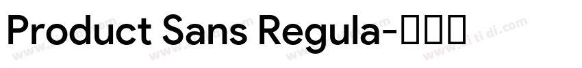 Product Sans Regula字体转换